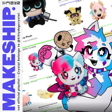 MAKESHIP. is a consumer playlist inspired by the website store MAKESHIP, a company that factures influencer plushes.